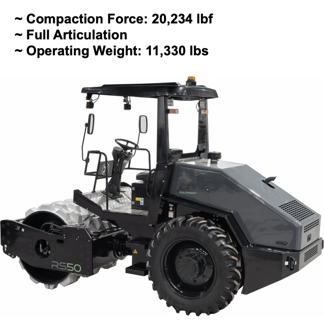 56" Single Drum  Compactor hover