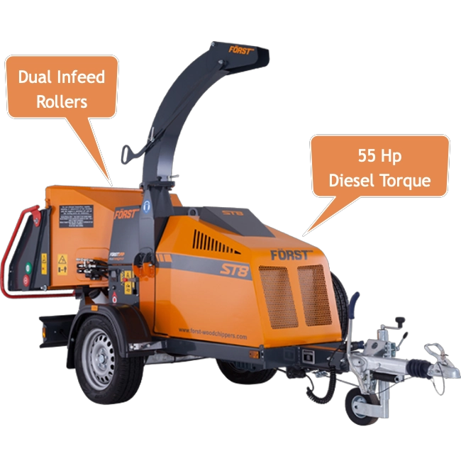 Wood Chipper - 8" hover