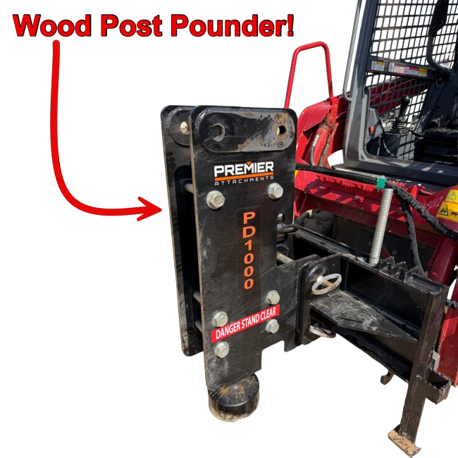 Skid with Post Pounder hover
