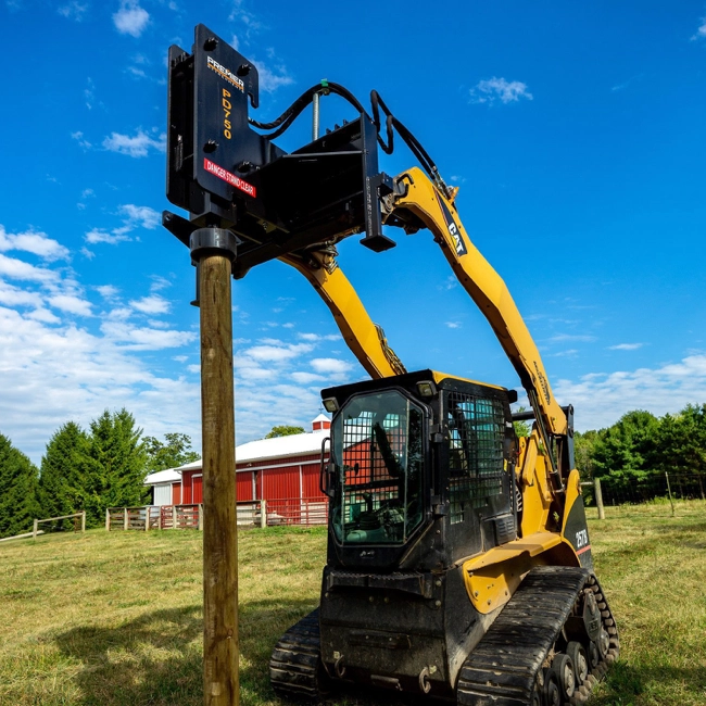 Skid Steer - Wood Post Pounder hover