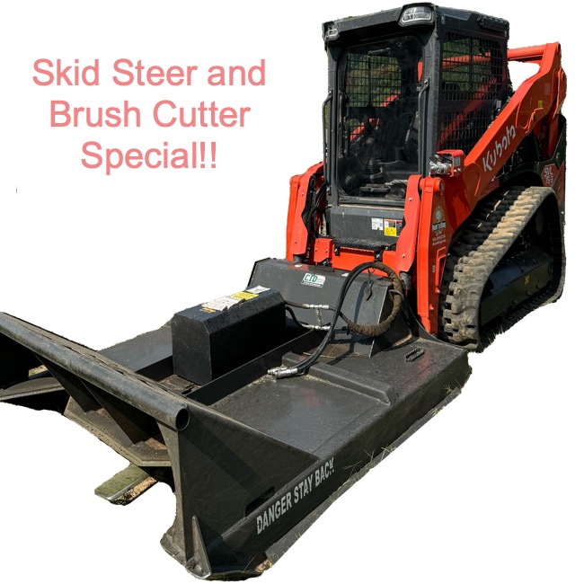 Skid Steer with Brush Cutter Special - Daily